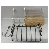 Over the door hooks, Reversible Rib rack