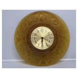 Vintage-Indiana Glass-Tiara Amber Daisy Pattern