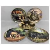 Franklin Mint fine porcelain gold trim plates