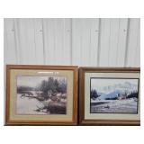 Julie Crocker Deer Framed Print, Mandel