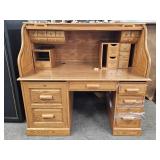 Wooden Roll Top Desk