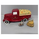 Harry and David Pear Truck Cookie Jar
