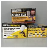 Central pneomatic Spray Guns , Air Brush Kit