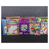 Puzzle books, crossword and find a word books