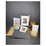 Desk caddy & picture frames