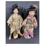 2- Japanese Porcelain 17in Dolls