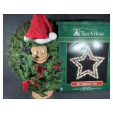Singing Christmas Tree. 2- 20in light up stars