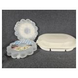 Egg Severs(2), Divided container for veggies