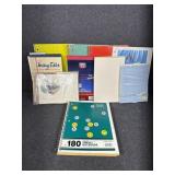 Stationary, notebooks, typing paper, folder