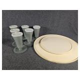 Lazy Susan, Tupperware Parfait Cups With lids(6)