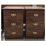 Wooden Side Tables x2