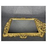 Gold mirror rectangle shape