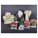 Musical Poecelain Angel-workimg. Santa Doll.