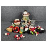 Snowman Snow.globe. Snowman candle holdet