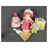 Crochet Doll, Crochet Box, Valentine stuffed
