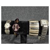 Timesquare Abalone Ladies Watch, Maroon and Gold