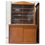 Mid-Centry Hutch w/ Sliding Glass Doors