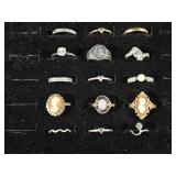 Assorted Gold Tone and Silver Tone Rings