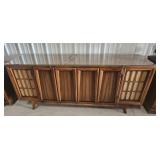 Entertainment Cabinet With Built-In Speakers And