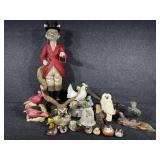 16in Equestrian Resin Gentleman fox& music box