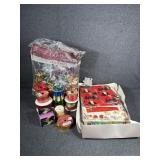 Bag of bows, holiday ribbon, tissue, curling