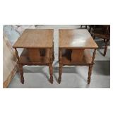 Wooden Side Tables x2