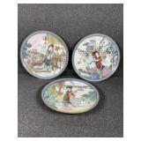 3- Imperial Jigdezjen Collectors Plates