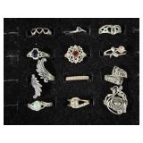 .925 Rings(9), 3 Ladies Rings