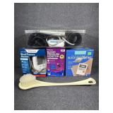 4-Blood pressure kits all.diferent. shower brush