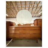 Wooden Dresser With Mirror