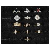 Silver Tone Rings(6), Gold Tone Rings(7)