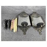 Metal & Mirror wall sconces