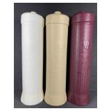 Toilet paper holders.