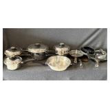 Maxam Pots &  Pans w/ Lids, Green Pans