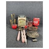 Milberm 12in Candle lighters-2 White, 2 Red