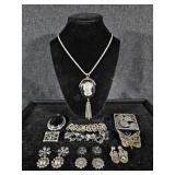 Silver Earrings, Silver Toned Earrings