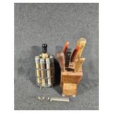 Spice Rack , Assorted knife,  Knife Stand