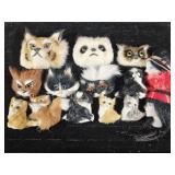 Real Fur Animal Brooches, Flapper Brooches