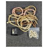 Avon Pearly Drop Necklace, Broken Faux Pearl