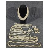 Faux Pearl Necklaces