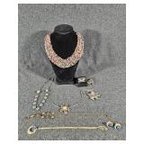 .925 Necklace with Blue Gem, Assorted Necklaces