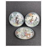 3- imperial Jigdezhen Collectors Plates