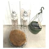 Metal & Plastic Garden Decor, Hanging Baskets