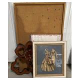 Turner Air Brush ,Live Edge Wood Clock , Cork