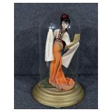Oriental girl Lillian Vernon 9.5in figure on a