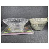 Punch bowls,serving platters and dishes