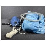 Blow up wedge pillow with pump.