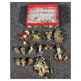 Christmas Earrings and Pins