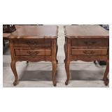 Wooden side tables 2x