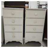 Wooden Stands With Drawers x2